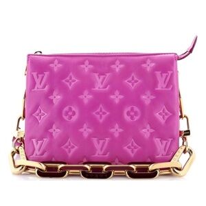 Louis Vuitton Fuchsia Monogram Chain Crossbody Bag
